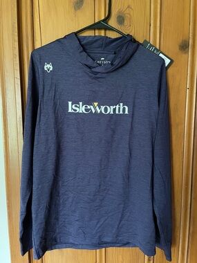 Greyson Isleworth Hooded Tee - Navy with Yellow Accent